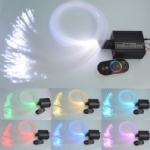 16W RGB touch remote LED  Fiber optic light Star Ceiling Kit Lights 150pcs 0.75mm 2M optical fiber lighting